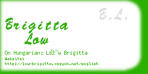 brigitta low business card